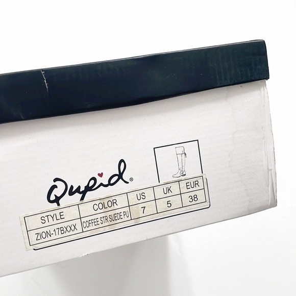 Qupid Zion tie back boots in coffee - Picture 8 of 10